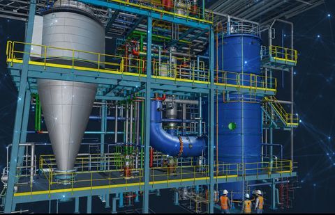 Planta de regeneração de ácido HCl de leito fluidizado